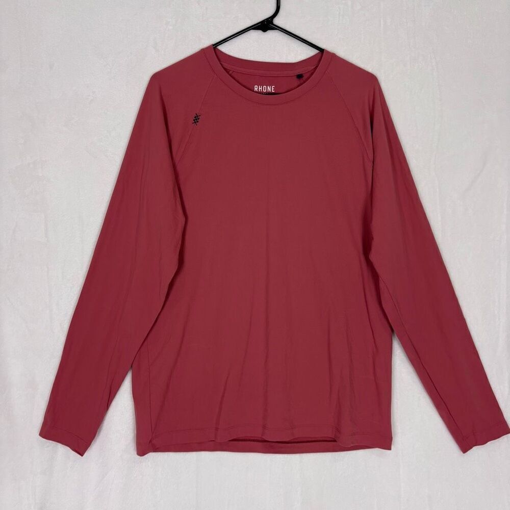 Rhone‎ Pinkish Red Long Sleeve Workout Top Men's Large